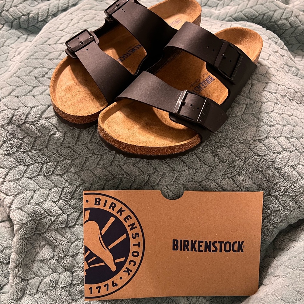 Birkenstock Arizona Burke-Flor-black Sandal